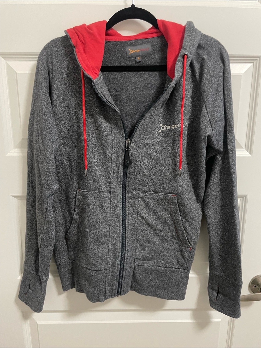 Orangetheory Grey Zip Hoodie